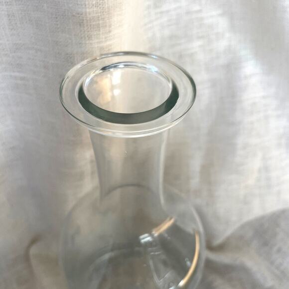 Vintage Romanian Handcrafted Etched Glass Decanter – Danish Design, Heart Motif - Picture 7 of 11